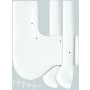 PROFLO P-Trap & Set of Soft Supply Covers White