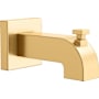 PROFLO Kelper 5-9/16" Integrated Diverter Tub Spout Brushed Gold