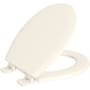PROFLO Round Closed-Front Toilet Seat with Quick Release and Lid Biscuit