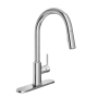 PROFLO 1.5 GPM Single Hole Pull Down Kitchen Faucet Chrome