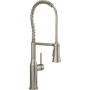 PROFLO Basque 1.5 GPM Single Hole Pre-Rinse Pull Down Kitchen Faucet Brushed Nickel