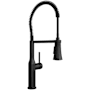 PROFLO 1.5 GPM Single Hole Pre-Rinse Kitchen Faucet with Pull Out Spray Matte Black