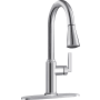 PROFLO Pixley 1.8 GPM Single Hole Pull Down Kitchen Faucet - Includes Escutcheon Chrome