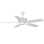 Progress Lighting Edgefield 52" 5 Blade Indoor DC Motor Ceiling Fan White