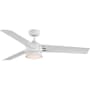 Progress Lighting Edwidge 52" LED Indoor Ceiling Fan with DC Motor and Remote Control Satin White