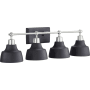 Progress Lighting Bramlett 4 Light 33" Wide Bathroom Vanity Light Brushed Nickel