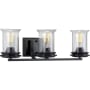 Progress Lighting Winslett 3 Light 24" Wide Bathroom Vanity Light Matte Black