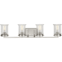 Progress Lighting Winslett 4 Light 33" Wide Bathroom Vanity Light Brushed Nickel