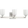 Progress Lighting Moore 3 Light 22" Wide Bathroom Vanity Light Brushed Nickel