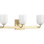 Progress Lighting Moore 3 Light 22" Wide Bathroom Vanity Light Satin Brass