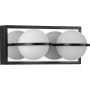 Progress Lighting Pearl LED 2 Light 12" Wide LED Bathroom Vanity Light Matte Black