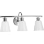 Progress Lighting Ashford 3 Light 24" Wide Bathroom Vanity Light Polished Chrome