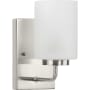 Progress Lighting Merry 8" Tall Bathroom Sconce Brushed Nickel