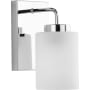 Progress Lighting Merry 8" Tall Bathroom Sconce Polished Chrome
