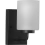 Progress Lighting Merry 8" Tall Bathroom Sconce Matte Black