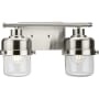 Progress Lighting Beckner 2 Light 6" Wide Vanity Light Brushed Nickel