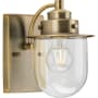 Progress Lighting Northlake 8" Tall Bathroom Sconce Vintage Brass