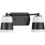 Progress Lighting Haven 2 Light 7" Wide Vanity Light Matte Black