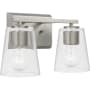 Progress Lighting Vertex 2 Light 6" Wide Vanity Light Brushed Nickel