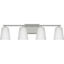 Progress Lighting Vertex 4 Light 29" Wide Vanity Light Brushed Nickel