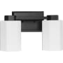 Progress Lighting Estrada 2 Light 14" Wide Vanity Light Matte Black