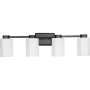 Progress Lighting Estrada 4 Light 32" Wide Vanity Light Matte Black