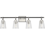 Progress Lighting Cassell 4 Light 34" Wide Vanity Light Brushed Nickel