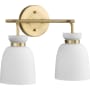 Progress Lighting Lexie 2 Light 14" Wide Vanity Light Brushed Gold