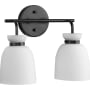Progress Lighting Lexie 2 Light 14" Wide Vanity Light Matte Black