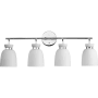 Progress Lighting Lexie 4 Light 30" Wide Vanity Light Polished Chrome
