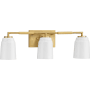 Progress Lighting Spenser 3 Light 24" Wide Vanity Light Brushed Gold