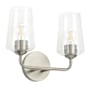 Progress Lighting Celino 2 Light 14" Wide Vanity Light with Clear Glass Brushed Nickel