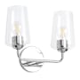 Progress Lighting Celino 2 Light 14" Wide Vanity Light with Clear Glass Polished Chrome