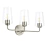 Progress Lighting Celino 3 Light 23" Wide Vanity Light with Clear Glass Brushed Nickel