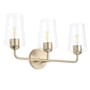 Progress Lighting Celino 3 Light 23" Wide Vanity Light with Clear Glass Champagne Bronze
