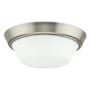 Progress Lighting Edessa 2 Light 13" Wide Flush Mount Bowl Ceiling Fixture Brushed Nickel