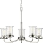 Progress Lighting Winslett 5 Light 27" Wide Chandelier Brushed Nickel