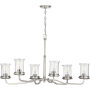 Progress Lighting Winslett 6 Light 34" Wide Chandelier Brushed Nickel