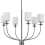 Progress Lighting Bonita 6 Light 31" Wide Chandelier Brushed Nickel