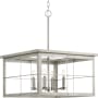 Progress Lighting Hedgerow 4 Light 21" Wide Chandelier Brushed Nickel