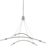 Progress Lighting Kylo LED 6 Light 40" Wide LED Abstract Chandelier Brushed Nickel