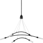 Progress Lighting Kylo LED 6 Light 40" Wide LED Abstract Chandelier Matte Black
