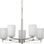 Progress Lighting League 5 Light 24" Wide Chandelier Brushed Nickel
