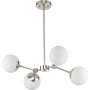Progress Lighting Haas 4 Light 17" Wide Multi Light Pendant Brushed Nickel