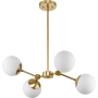 Progress Lighting Haas 4 Light 17" Wide Multi Light Pendant Brushed Bronze