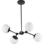 Progress Lighting Haas 4 Light 17" Wide Multi Light Pendant Matte Black