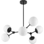 Progress Lighting Haas 6 Light 34" Wide Chandelier Matte Black