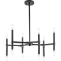 Progress Lighting Arya 12 Light 24" Wide Sputnik Chandelier Matte Black