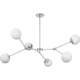 Progress Lighting Haas 6 Light 50" Wide Linear Chandelier Brushed Nickel