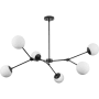 Progress Lighting Haas 6 Light 50" Wide Linear Chandelier Matte Black